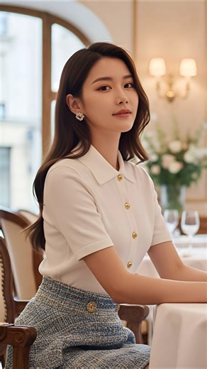 Maple #OOTD | LV Monogram Polo × Tweed Mini Wrap Skirt × Tiffany Ribbons 🎀 French Chic Luxury Look