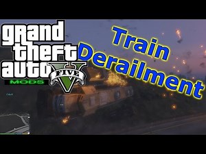 Train Engineer derailment | Grand Theft Auto V (PC Mods)