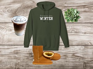 Winter Hooded Sweatshirt | Cozy Snowflake Hoodie - Etsy