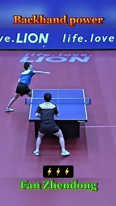 102K views · 1.4K reactions | Fan Zhendong's Backhand Power ⚡ #tabletennis #pingpong #fanzhendong #sports | Spin Rally | Facebook