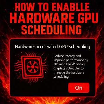 How to Enable GPU Acceleration ⚡ Improve Game and Program Performance 🎮 #windows #gaming