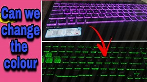 Can we change the keyboard light colour || how to change hp pavilion keyboard light ||keyboard light