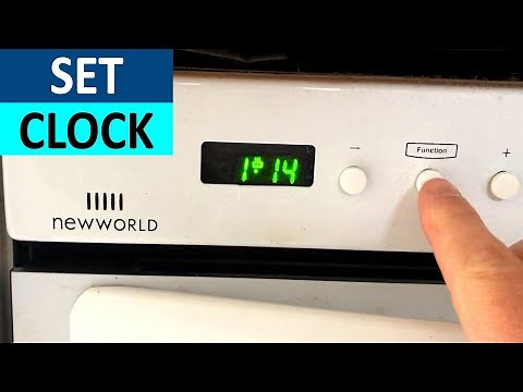 How to set Time on a New World Oven