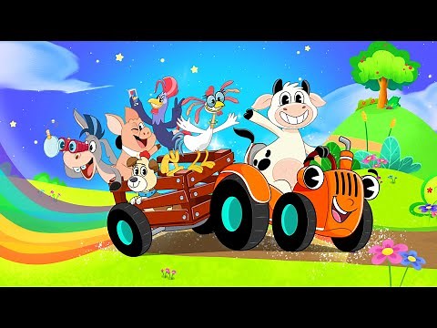 El Tractor de la Granja | Canciones Infantiles sobre Animales y Diversión en el Campo | La Vaca Lola