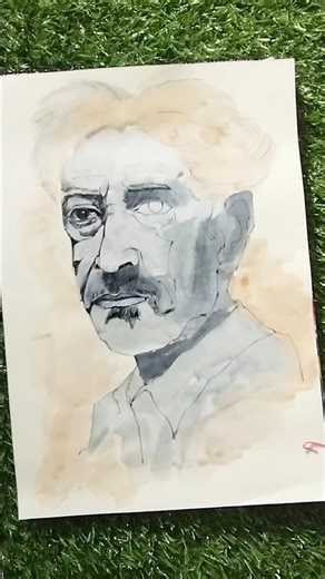 Beautiful Human Portrait Drawing with Pen & Ink | Step by Step Realistic Sketch