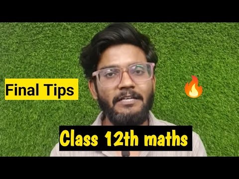 Class 12th Maths Final Tips 🔥 || Strategy For mind Map ||