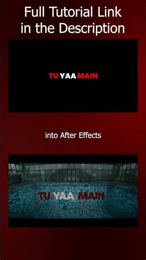 How to Make a Cinematic Glitch Text Animation in After Effects | Tu Yaa Main Style