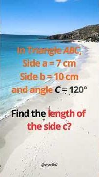 Can You Solve This Triangle Problem? 😱 | Cosine Rule Trick