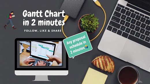 Excel Trick :1| How to prepare project schedule using Gantt Chart in 2 minutes #fypシ゚viral #fyp #viral #globaltechtips