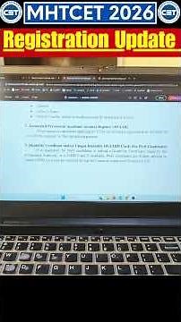 MHTCET 2026 Update | Registration Update | Documents | Gyanlab | Ajay Patel