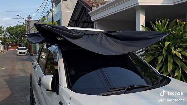 Tidak perlu cari pohon lagi,pakir adem. Payung Mobil elektronik, otomatis #payunglipat