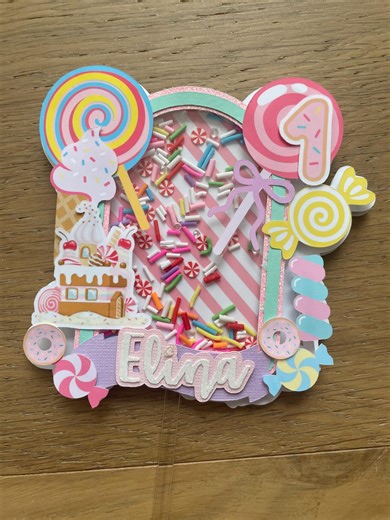 Candyland Shaker Cake Topper – Candy Birthday Party Decor - Etsy