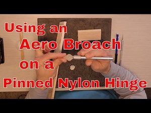 How to use an Aero Broach to install a Pinned Nylon Hinge - RC Plane Lab