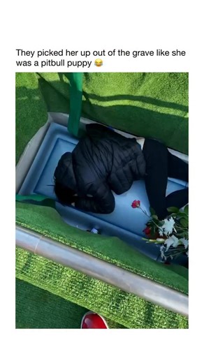 Daily Joy USA 🇺🇸 | Fake funeral goes full chaos when the squad yanks their “dead” friend out the coffin like a stubborn dog, legs kicking, flowers flying.... | Instagram