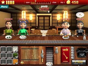 Let's Play: Youda Sushi Chef - Restaurant 1 (Day #01)