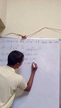 बीजीय सूत्रों से a3+b3 का मान ज्ञात करें