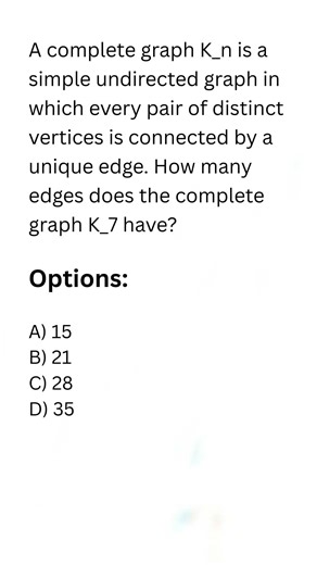 AMC 10 Graph Theory MCQ – Complete Graph Edges! 😱 Solve in 15 Sec? #amc10 #graphtheory #mathshorts