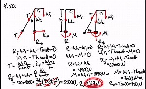 A traffic-signal pole may be supported in the three ways shown; in part c, the tension in cable B C is known to be 1950  N. Determine the reactions for each type of support shown. | Numerade