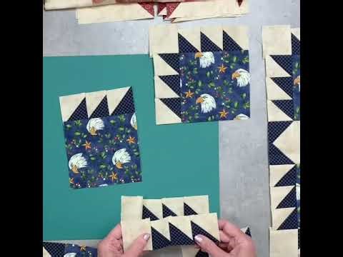 Half square triangles and the Eagle Mountain block Perfect for beginners and seasoned quilters alike