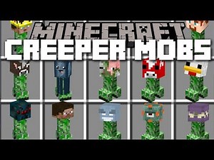 Minecraft CREEPER MOBS MOD / FIGHT OFF EVIL CREEPERS AND SAVE THE VILLAGERS!! Minecraft