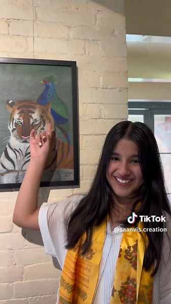 My 12-year-old little sister had her artwork featured in an exhibition at Taragaon organized by Sushila Arts Academy. It was a very proud moment for our family, seeing her efforts and creativity being recognized. You can visit and see all the artwork created by both junior and senior artists - it’s really worth it. ✨ #art #artist #juniorartist #artnepal
