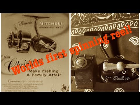 Worlds first spinning reel!! Garcia Mitchell 300.