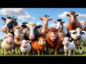 Explore 3D Animal Sounds: Bird, Cow, and Horse - Hear Their Real Sounds!