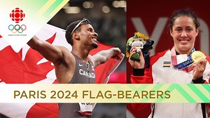 19K views · 248 reactions | Andre De Grasse and Maude Charron chosen to lead Team Canada as flag-bearers in the Paris 2024 opening ceremony. The opening ceremony begins at 1PM ET on July 26th and will be offered in ASL, watch on CBC Gem | CBC Olympics | Facebook