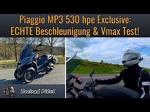 Piaggio MP3 530 hpe Exclusive: REAL Acceleration & Top Speed Test!