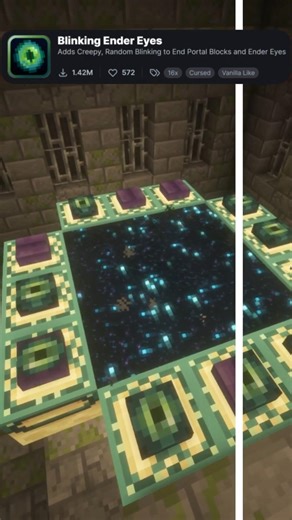 Minecraft: Animated Items & Blinking Ender Eyes & Fancy Beds 🔥✨ #minecraft #shorts #texturepack