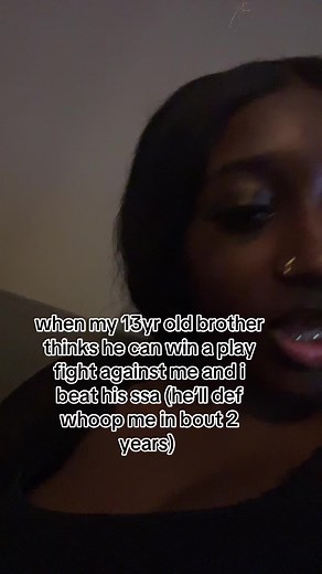 his punches ain’t no joke like wait i ain’t know you had all that in you 😭😭😭😭 #youngerbrother #oldersister #fyp