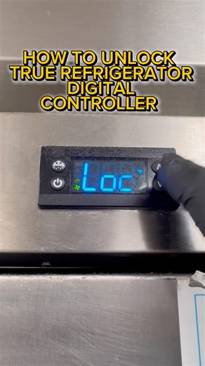 True Refrigerator Locked? Here’s How To Unlock It 🔓 #bluecollar #hvac #true #reels