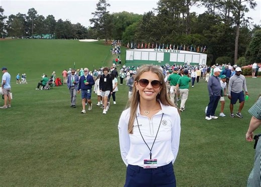 Kai Trump shows behind-the-scenes access at the Masters