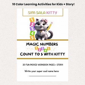 Learn Numbers 1–5 With Kitty – Printable Preschool Activities for Early Math Fun - Etsy Australia