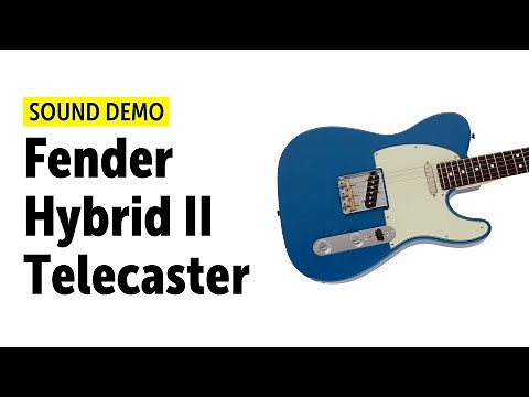 Fender Made in Japan Hybrid II Telecaster - Sound Demo (no talking)