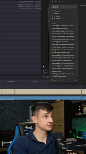 Use Davinci Resolve with Claude for Transcript based editing