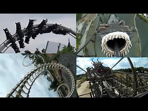 Heide Park Achterbahnen onride POV – Roller Coaster Heidepark POV onride - Colossos - Krake