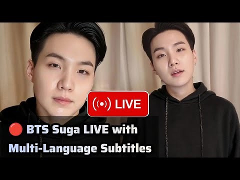 🔴 BTS Suga LIVE with Multi-Language Sub, Min Yoongi Live Full All Subs