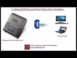 How to install DYNO thermal printer drivers on Windows