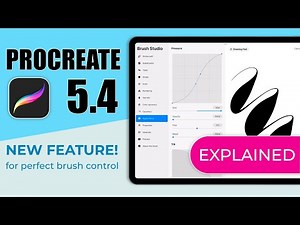 Procreate 5.4 Pressure Curve Tutorial — How to Use the NEW Brush Feature