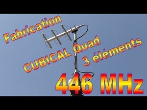 Fabrication antenne CQ 3 éléments 446 MHz