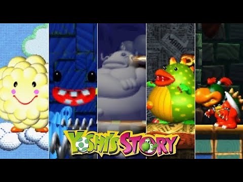 Yoshi's Story - All Bosses (No Damage)