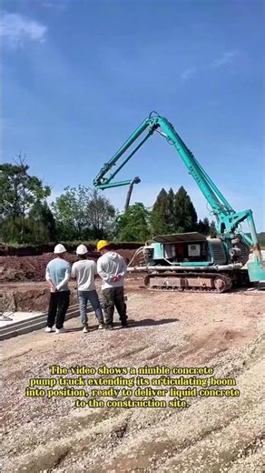 Precision Pouring: Compact Pump Truck Prepares for Concrete Placement