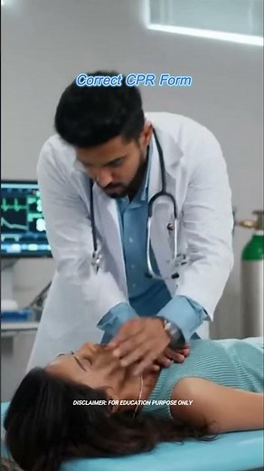 Correct CPR Form | Doctor Demo #ProperCPR #SkillBoost