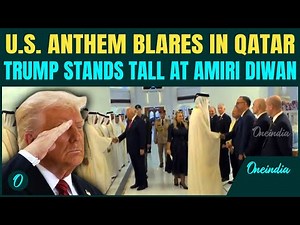 Trump's Stunning Salutes when US Anthem Echoes in Doha— 1st American Prez to Officially Visit Qatar