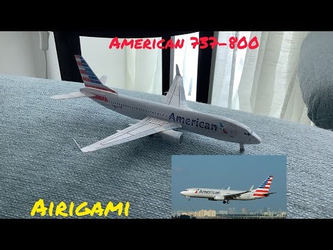 Making the airigami American 737-800