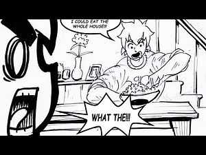 Titan: Late for class again! - Muscle growth comic
