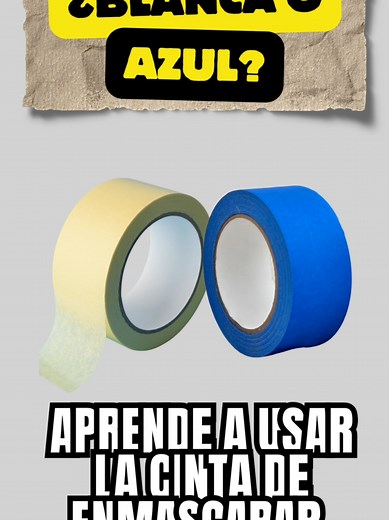 Cómo usar masking tape blanco y azul para manualidades