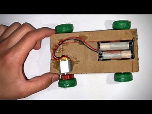 STEP BY STEP DC MOTOR CAR | HOW TO MAKE A VERY SIMPLE BATTERY CAR AT HOME