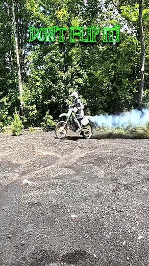 Trying to do a holeshot can be tricky! #kx250 #kawasaki #kawasakikx250 #twostrokelife #twostroke #husqvarna #te150 #te150i #husqvarnate150i #husqvarnate150 | Smightification